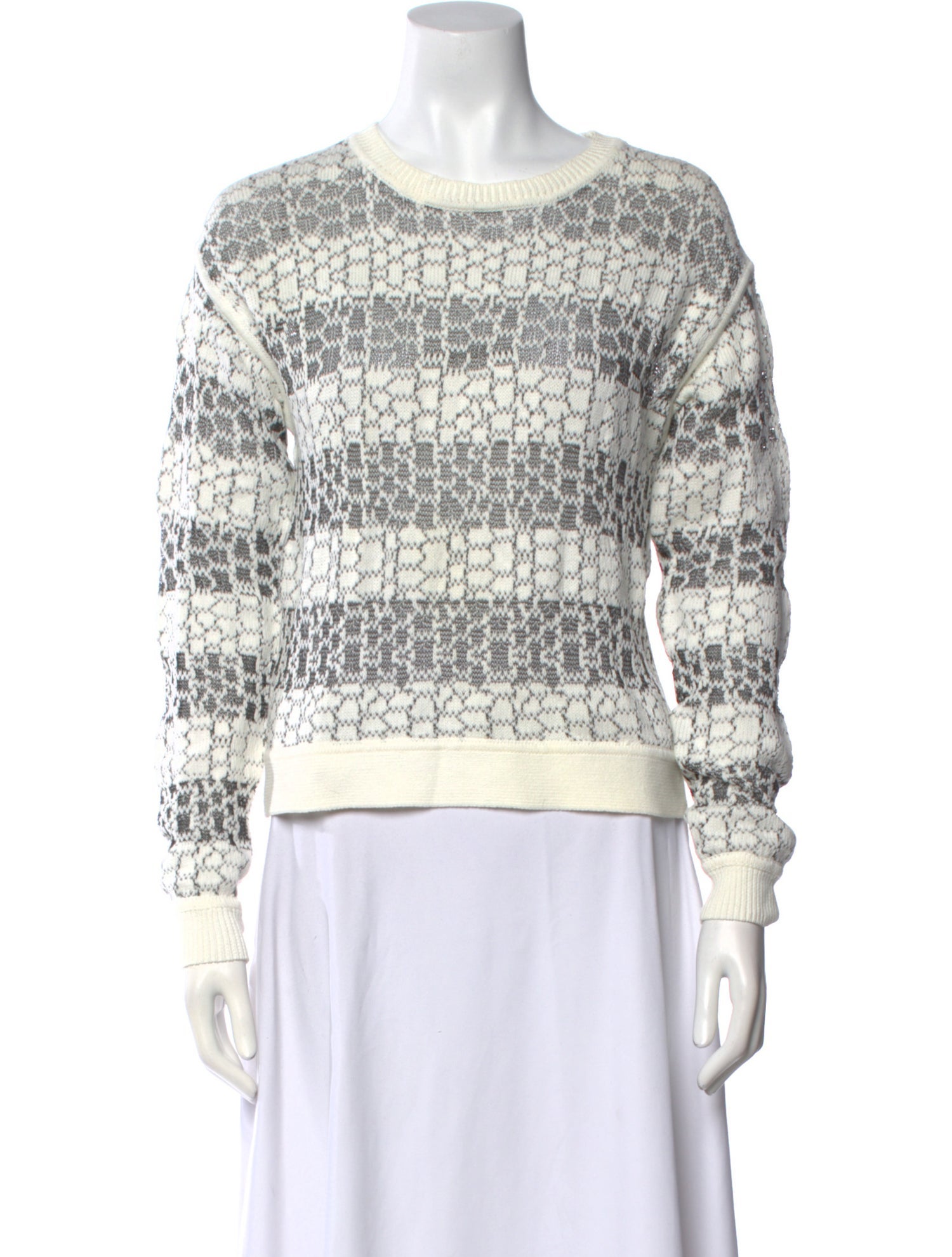Derek Lam 10 Crosby Striped Scoop Neck Sweater